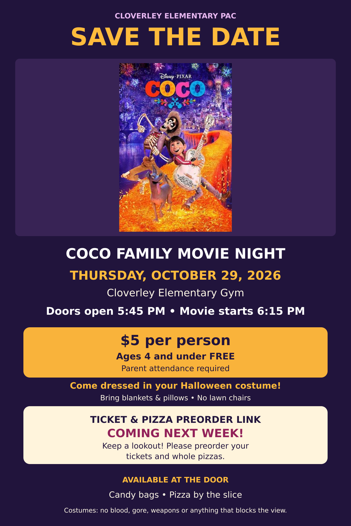 Movie Night Coco